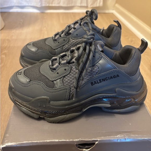 Balenciaga Dark Grey Triple S sneakers - Picture 1 of 5